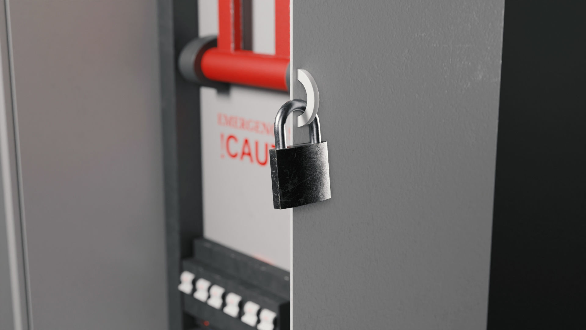 Low-Poly Electrical Control Panel by Nikdox Low-poly 3D model_3