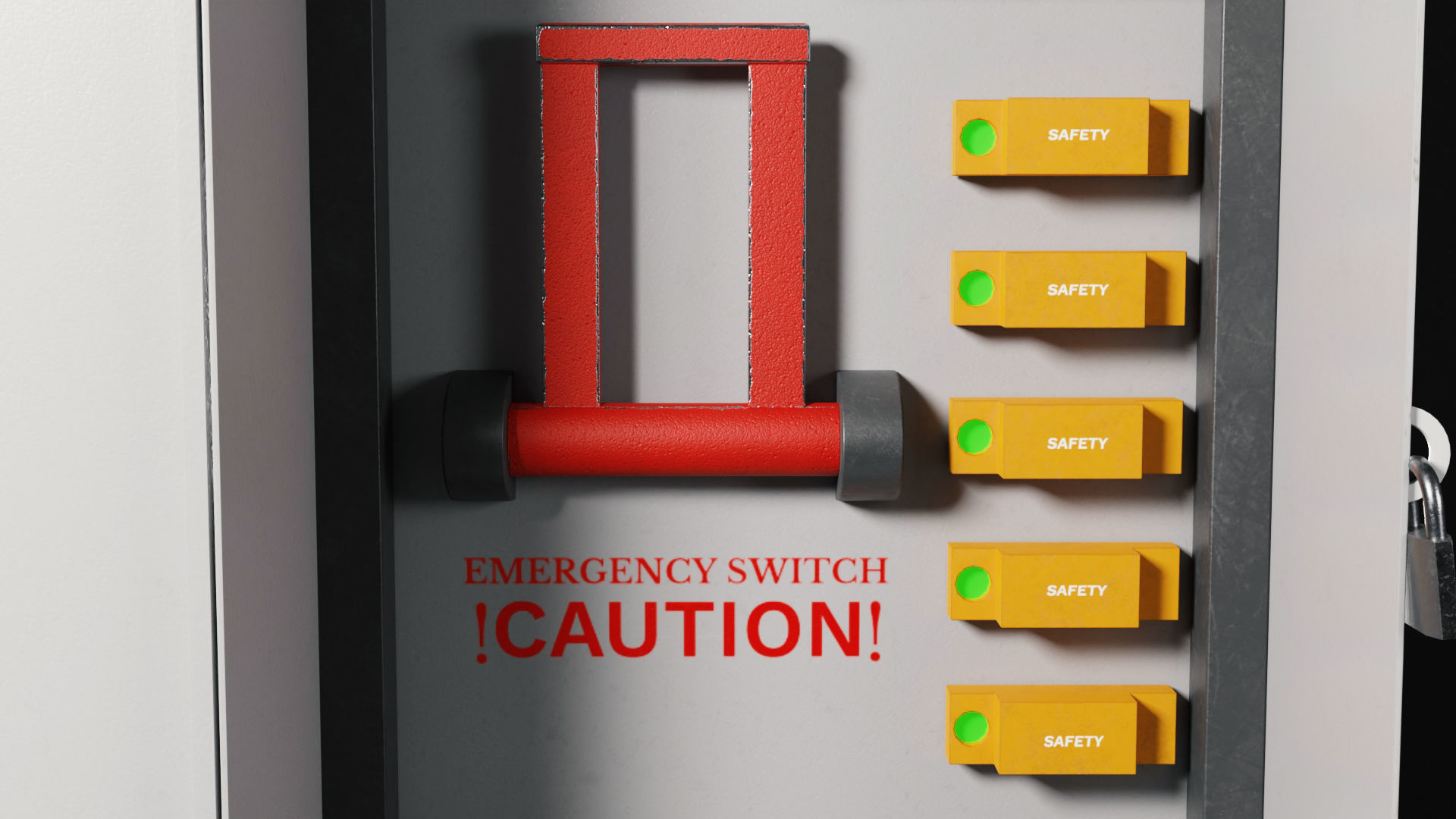 Low-Poly Electrical Control Panel by Nikdox Low-poly 3D model_7
