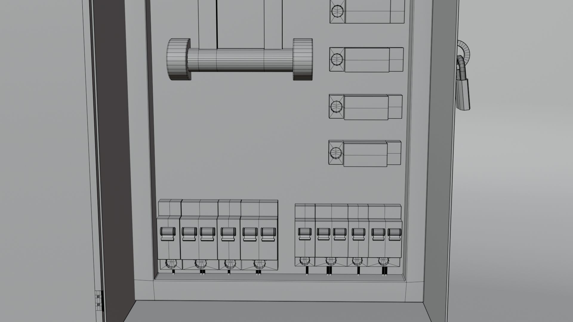 Low-Poly Electrical Control Panel by Nikdox Low-poly 3D model_22