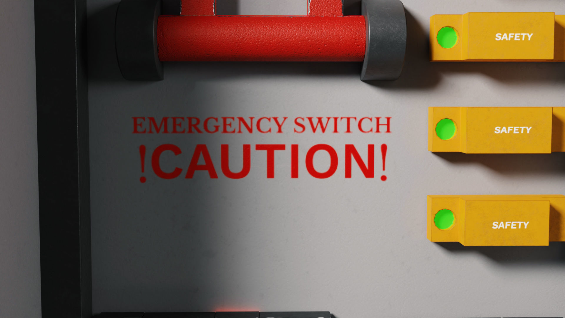 Low-Poly Electrical Control Panel by Nikdox Low-poly 3D model_10