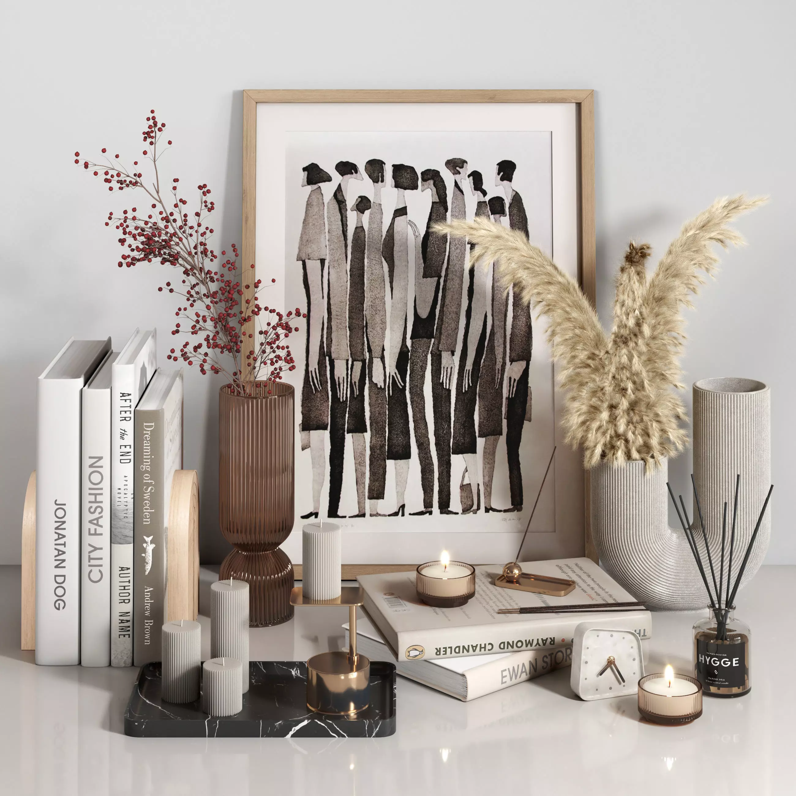 decorative set 01 3D model