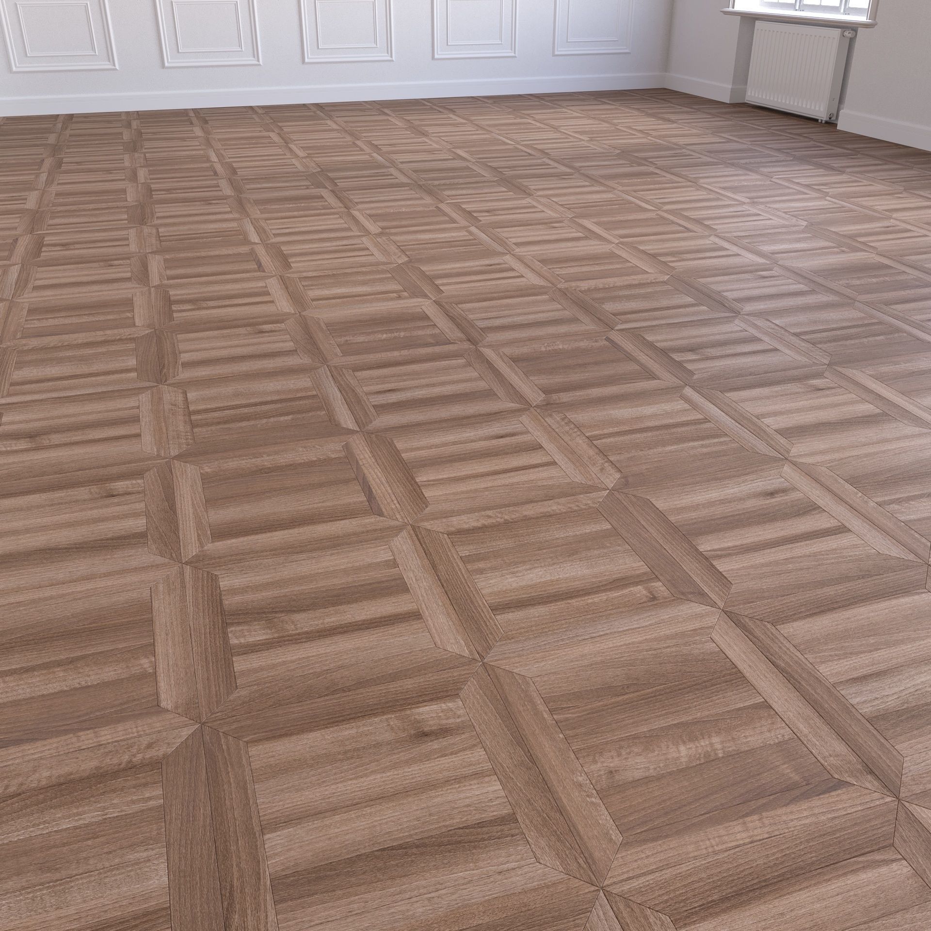 Parquet - Laminate - Wooden floor 4 in 1 3D model_18