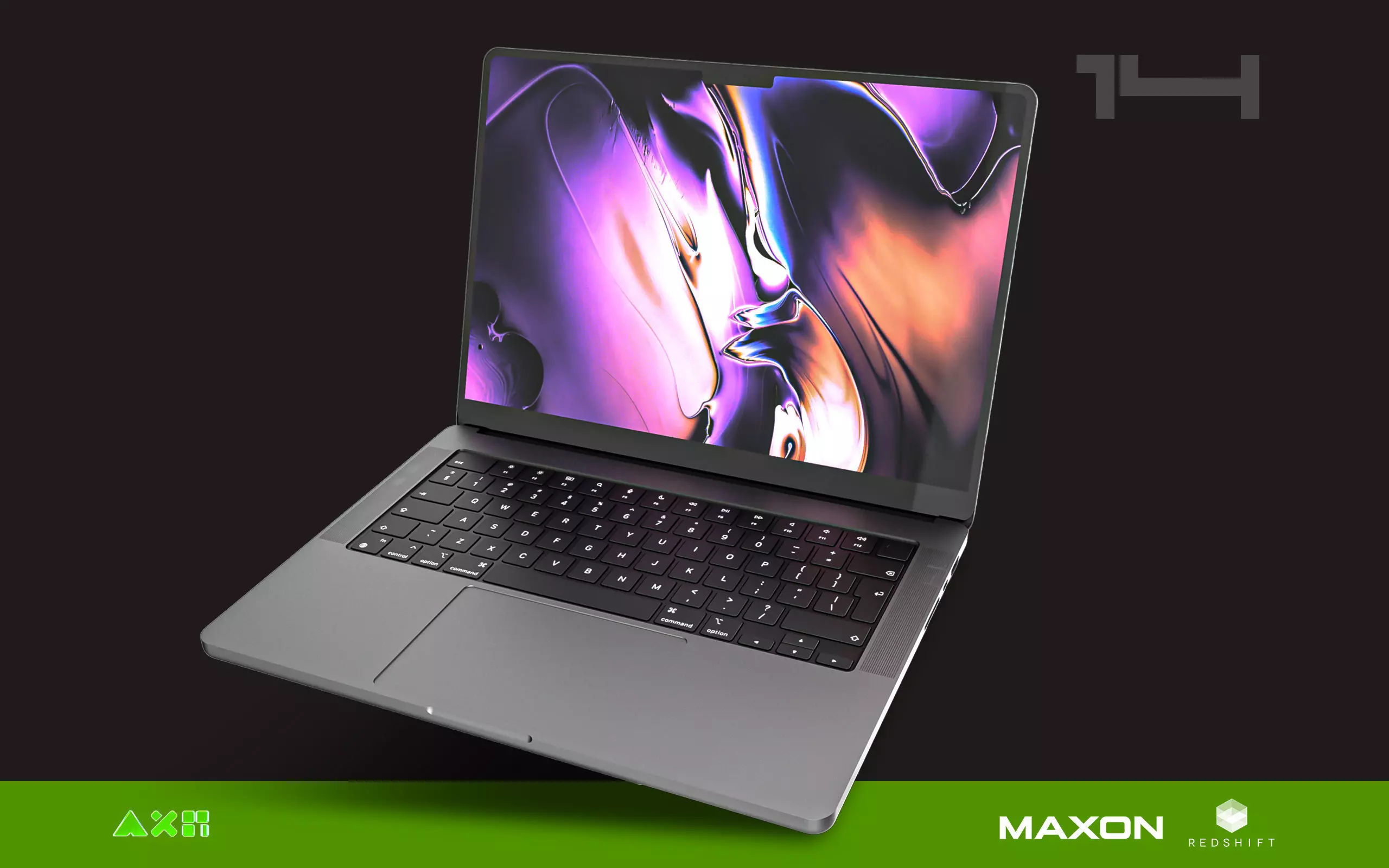 Apple Macbook Pro 14 3D model_0