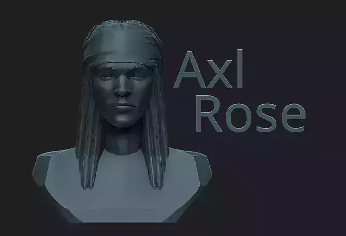 Axl Rose 3D print model