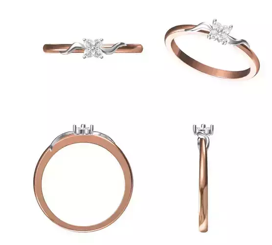 Women Wedding Engagement Ring STL JCD Details