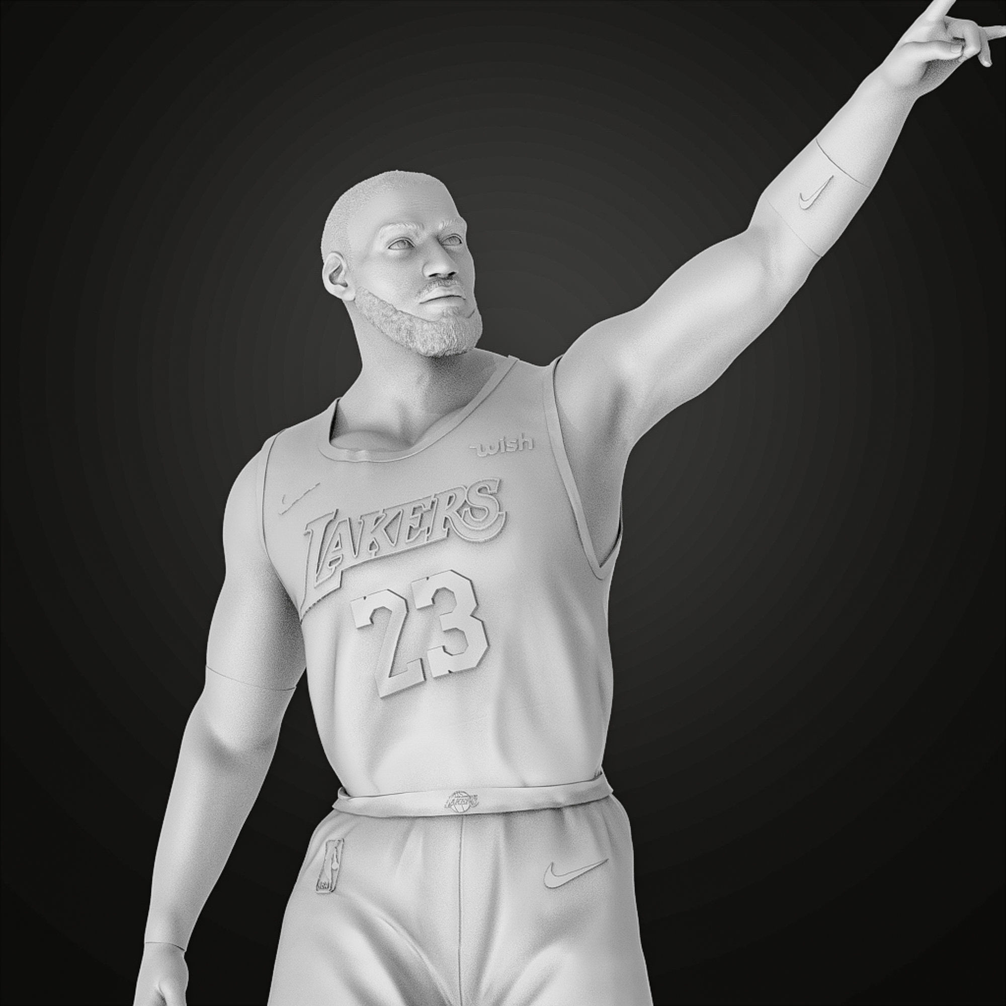 LeBron James 3D Printable 5 3D print model_25