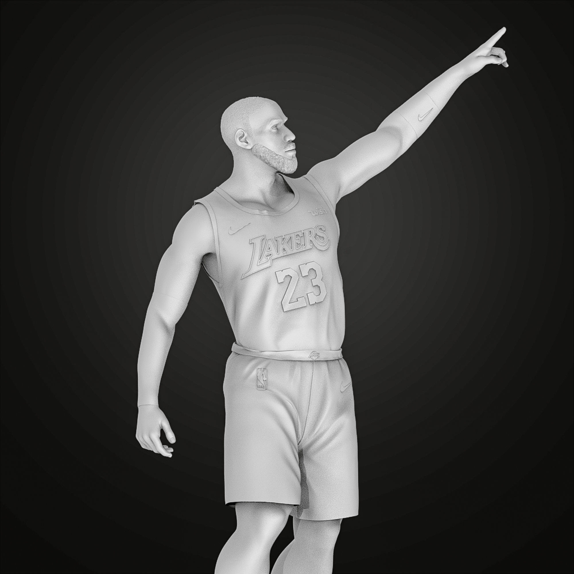 LeBron James 3D Printable 5 3D print model_23