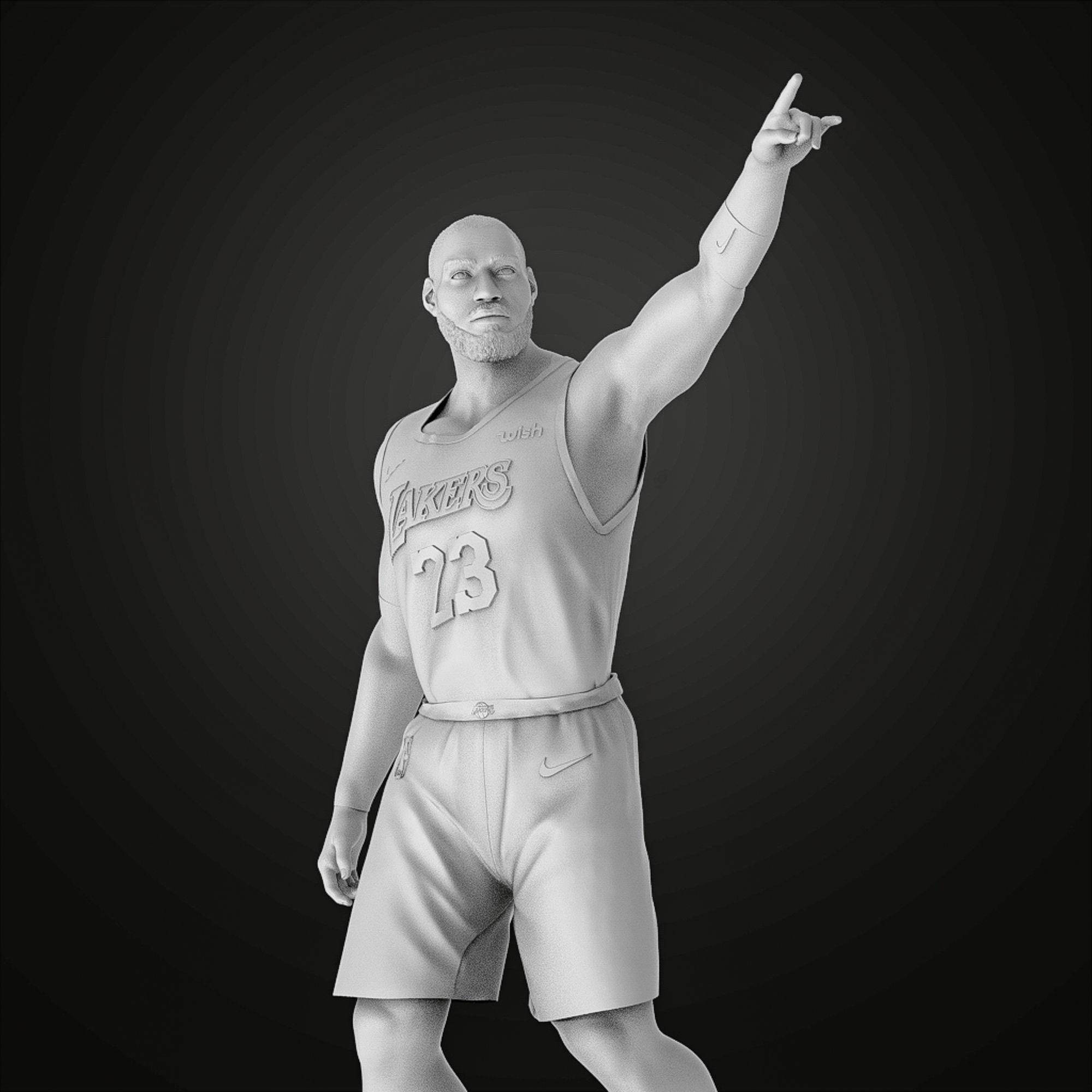 LeBron James 3D Printable 5 3D print model_22