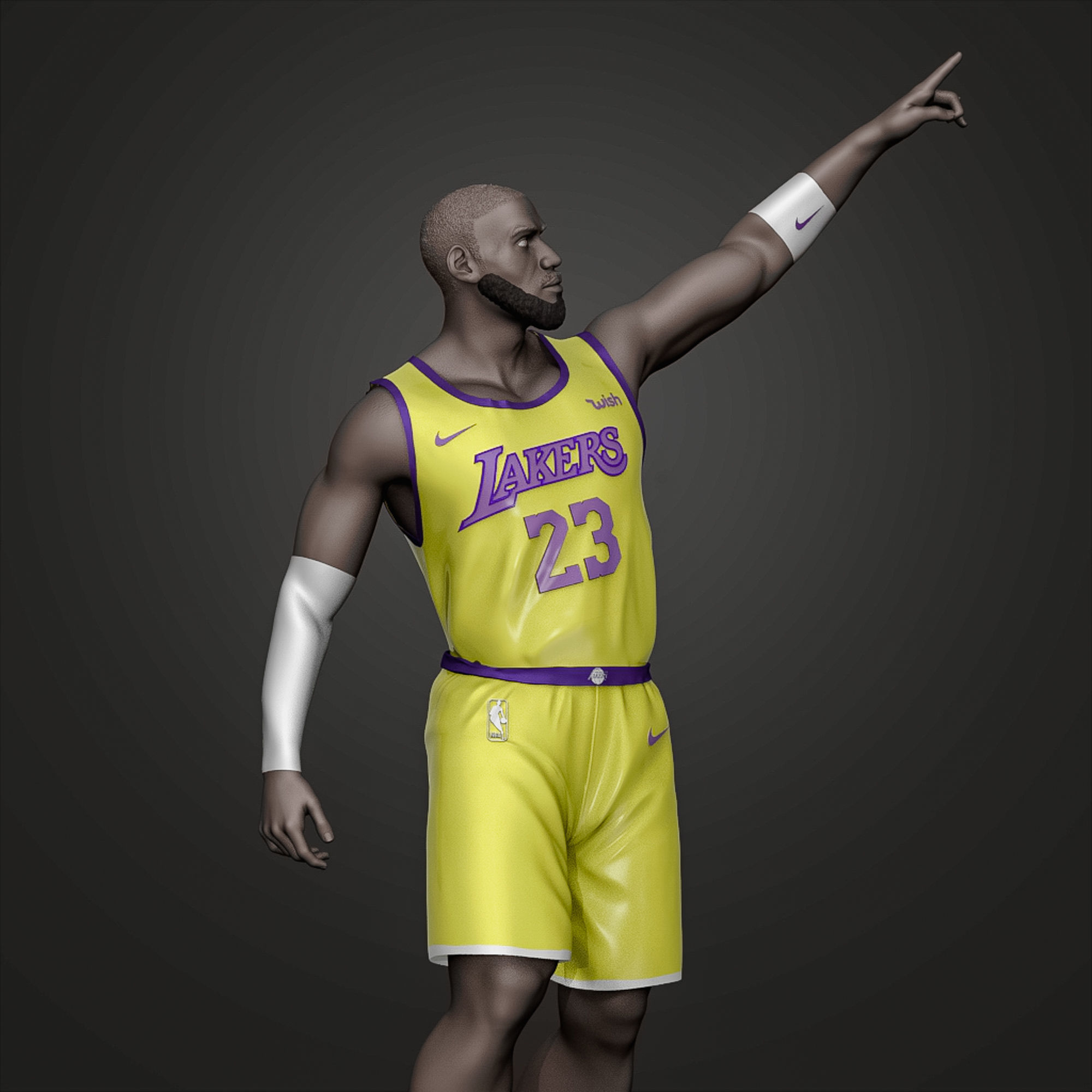 LeBron James 3D Printable 5 3D print model_11