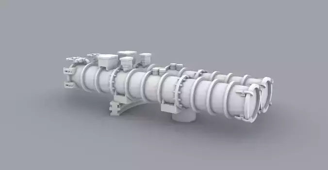 PM Type 53 Torpedo Tubes 3D print model