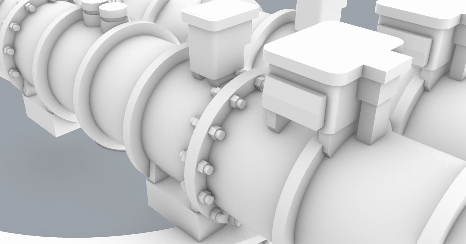 PM Type 53 Torpedo Tubes 3D print model_6