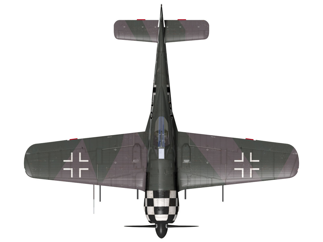 Focke Wulf Fw190 A6 3D model_13
