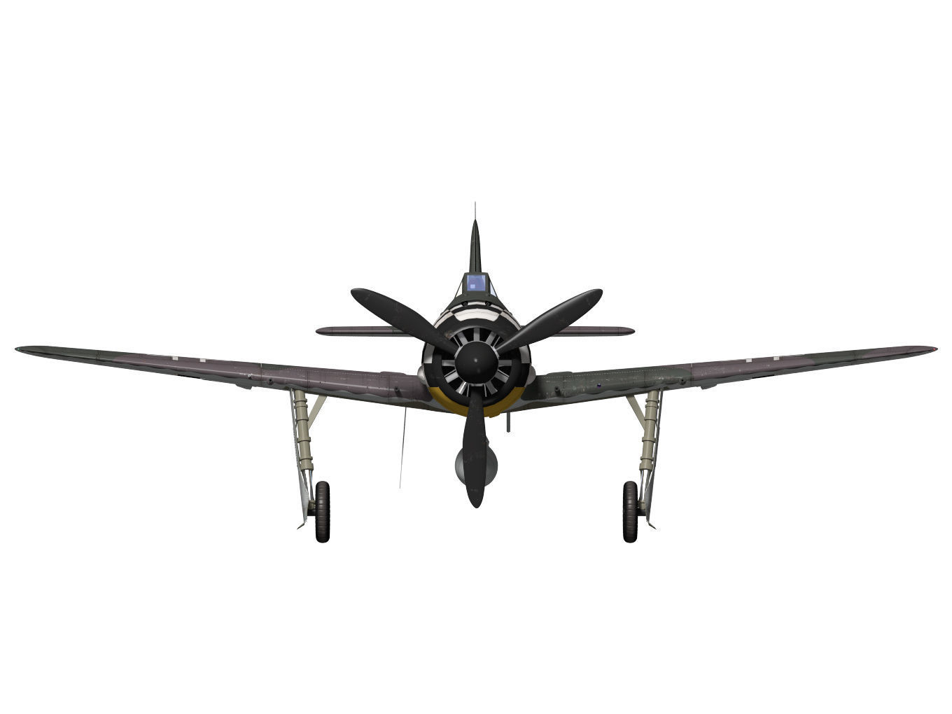 Focke Wulf Fw190 A6 3D model_12