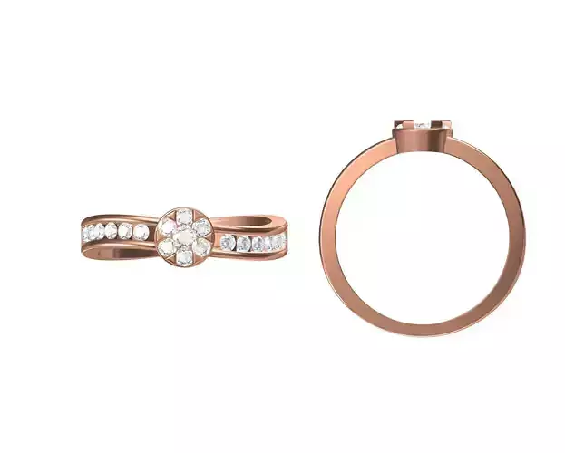 Women Wedding Engagement Ring STL JCD Details