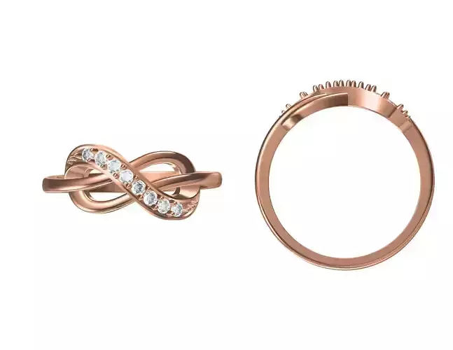 Women Wedding Engagement Ring STL JCD Details