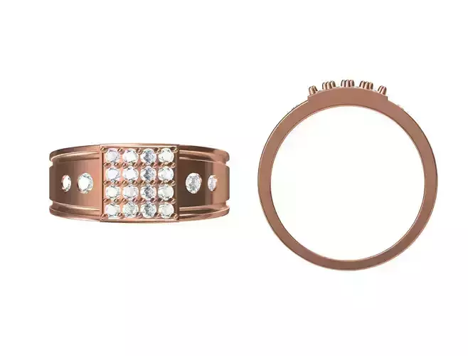 Women Wedding Engagement Ring STL JCD Details