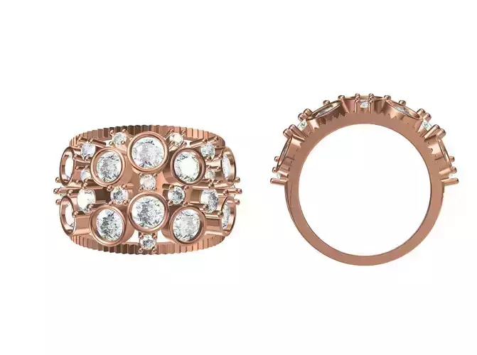 Women Wedding Engagement Ring STL JCD Details