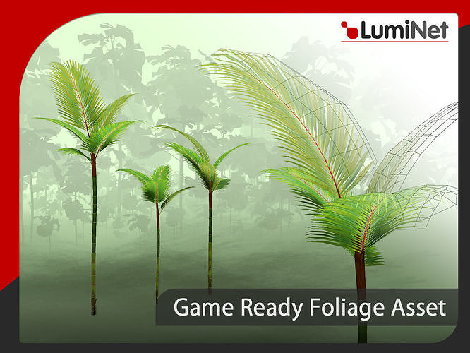 Cyrtostachys Renda - Grass Low-poly 3D model