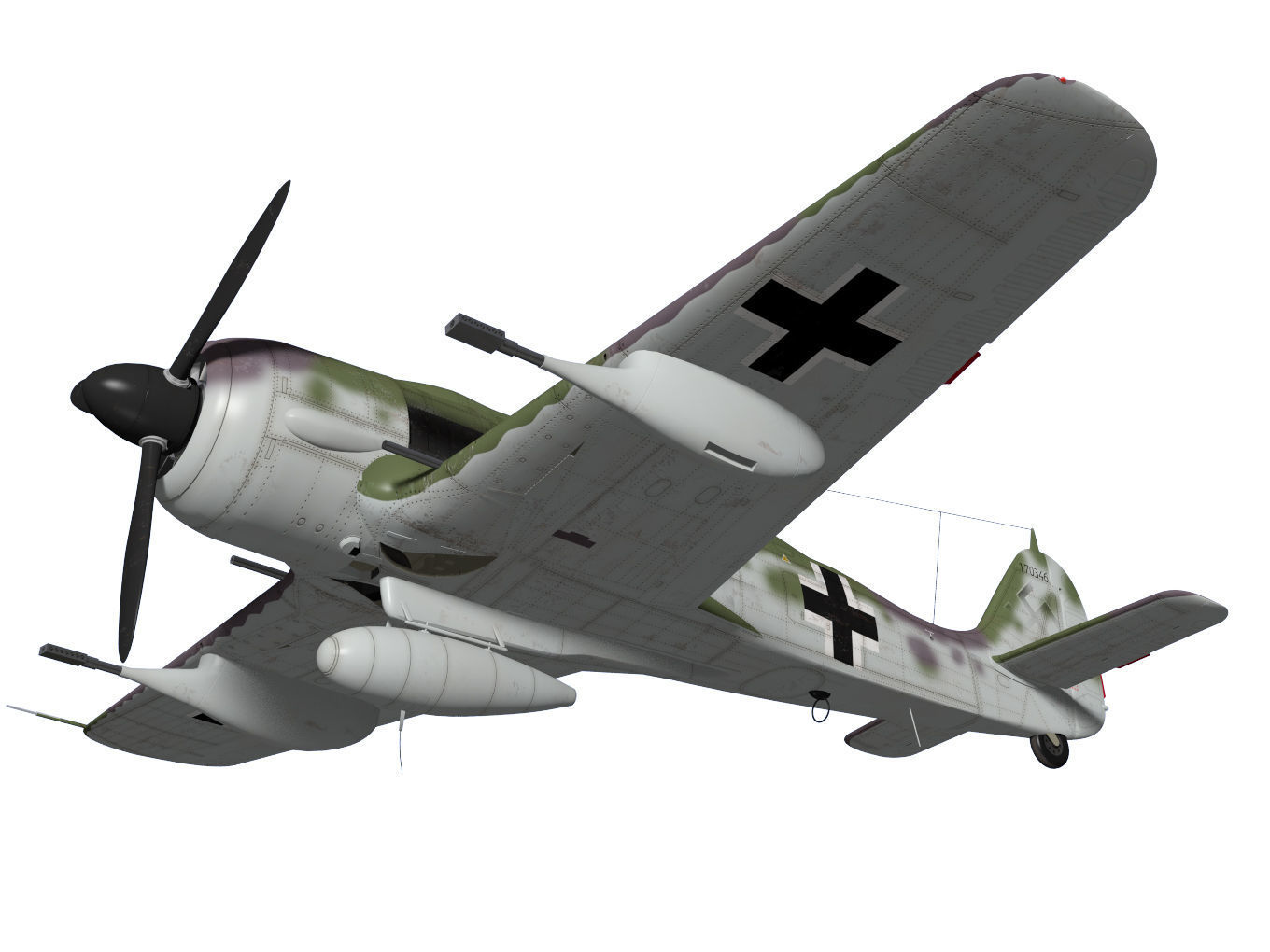 Focke Wulf Fw190 F8 R3 3D model_3
