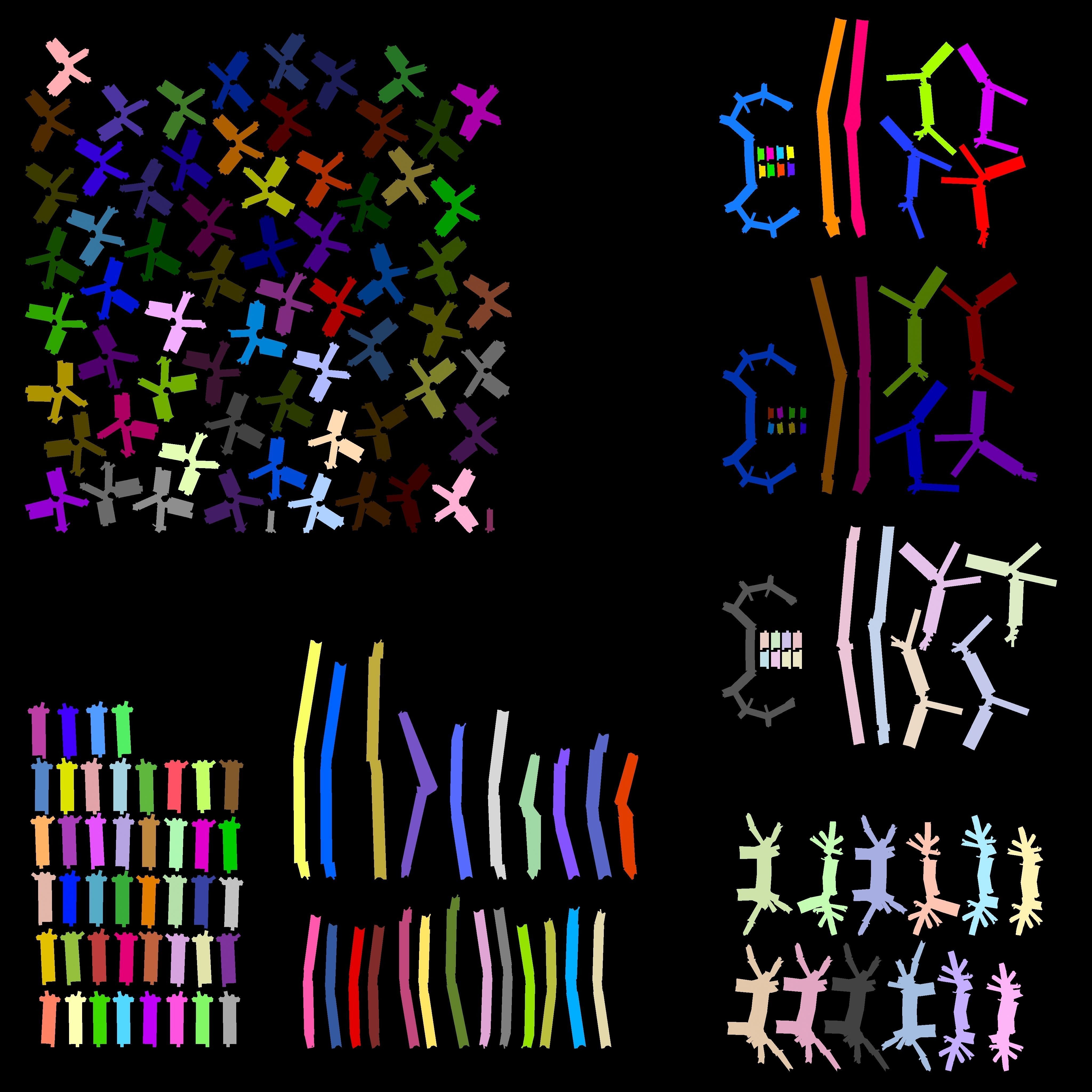 Modular game asset stair platform Low-poly 3D model_8