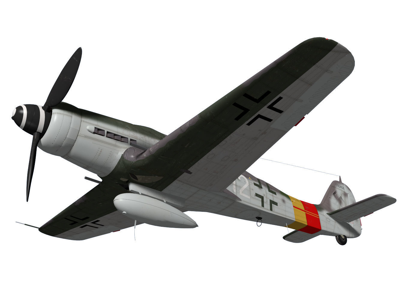 Focke Wulf Fw190 D9 3D model_3