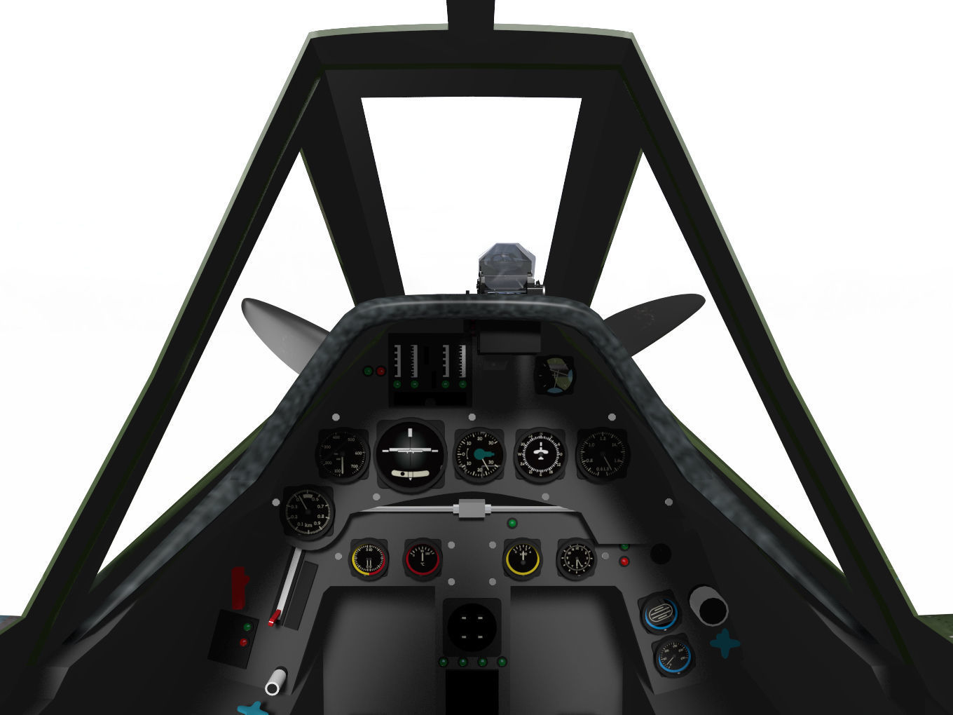 Focke Wulf Fw190 D9 3D model_16