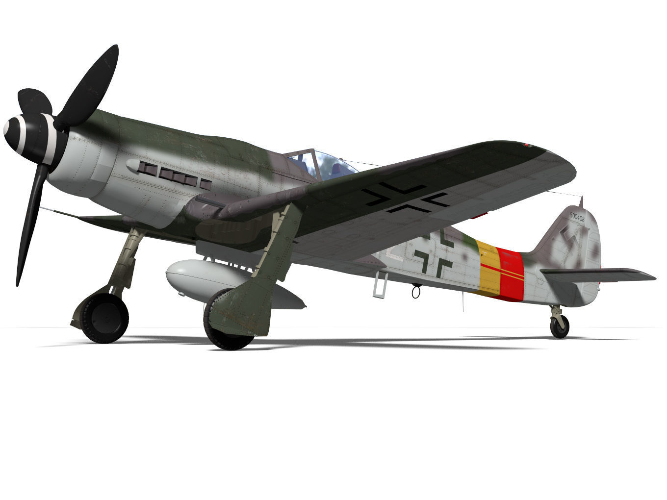 Focke Wulf Fw190 D9 3D model_6