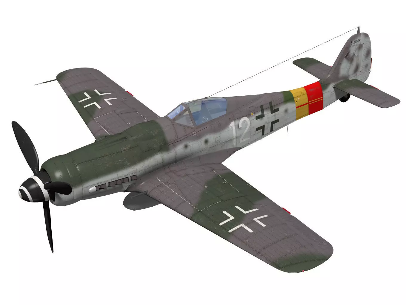 Focke Wulf Fw190 D9 3D model_0