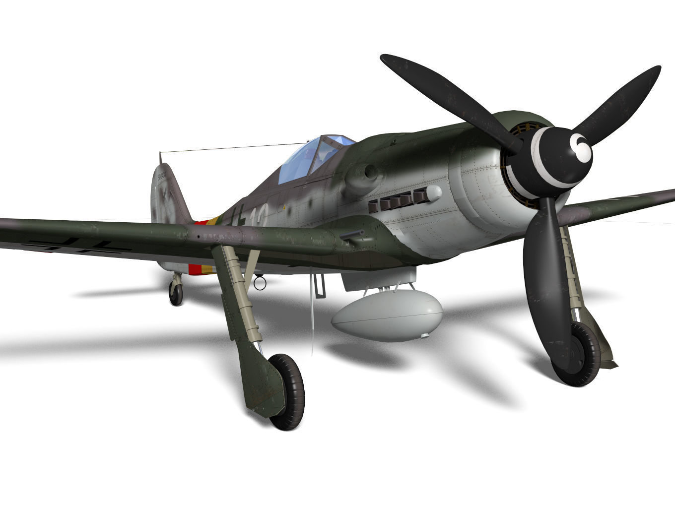 Focke Wulf Fw190 D9 3D model_8