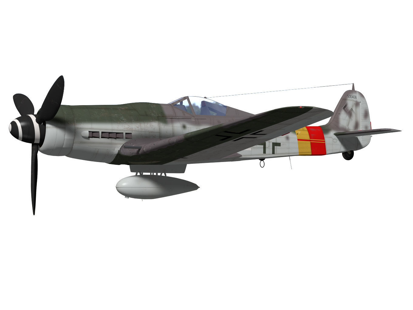 Focke Wulf Fw190 D9 3D model_2