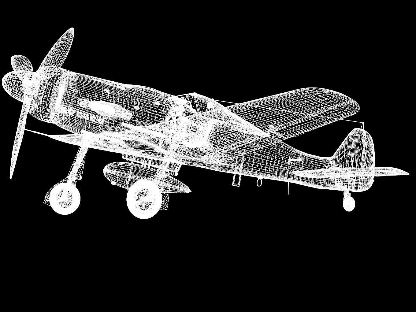 Focke Wulf Fw190 D9 3D model_18
