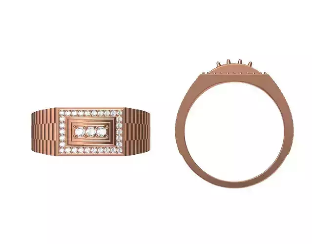 Women Wedding Engagement Ring STL JCD Details