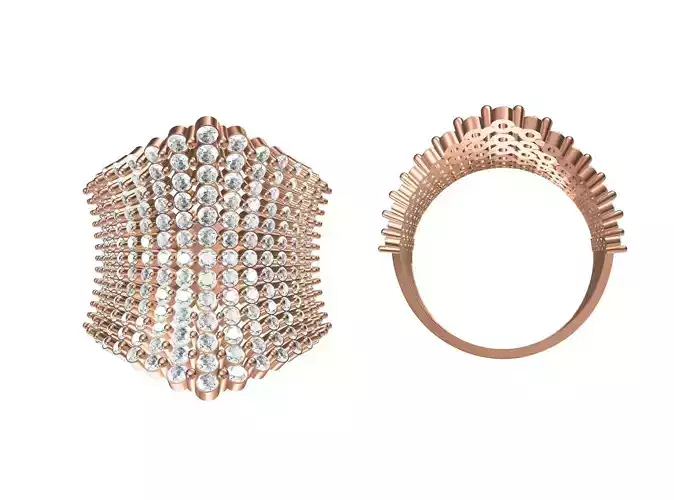 Women Wedding Engagement Ring STL JCD Details