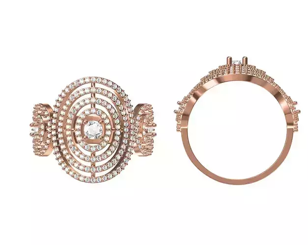 Women Wedding Engagement Ring STL JCD Details