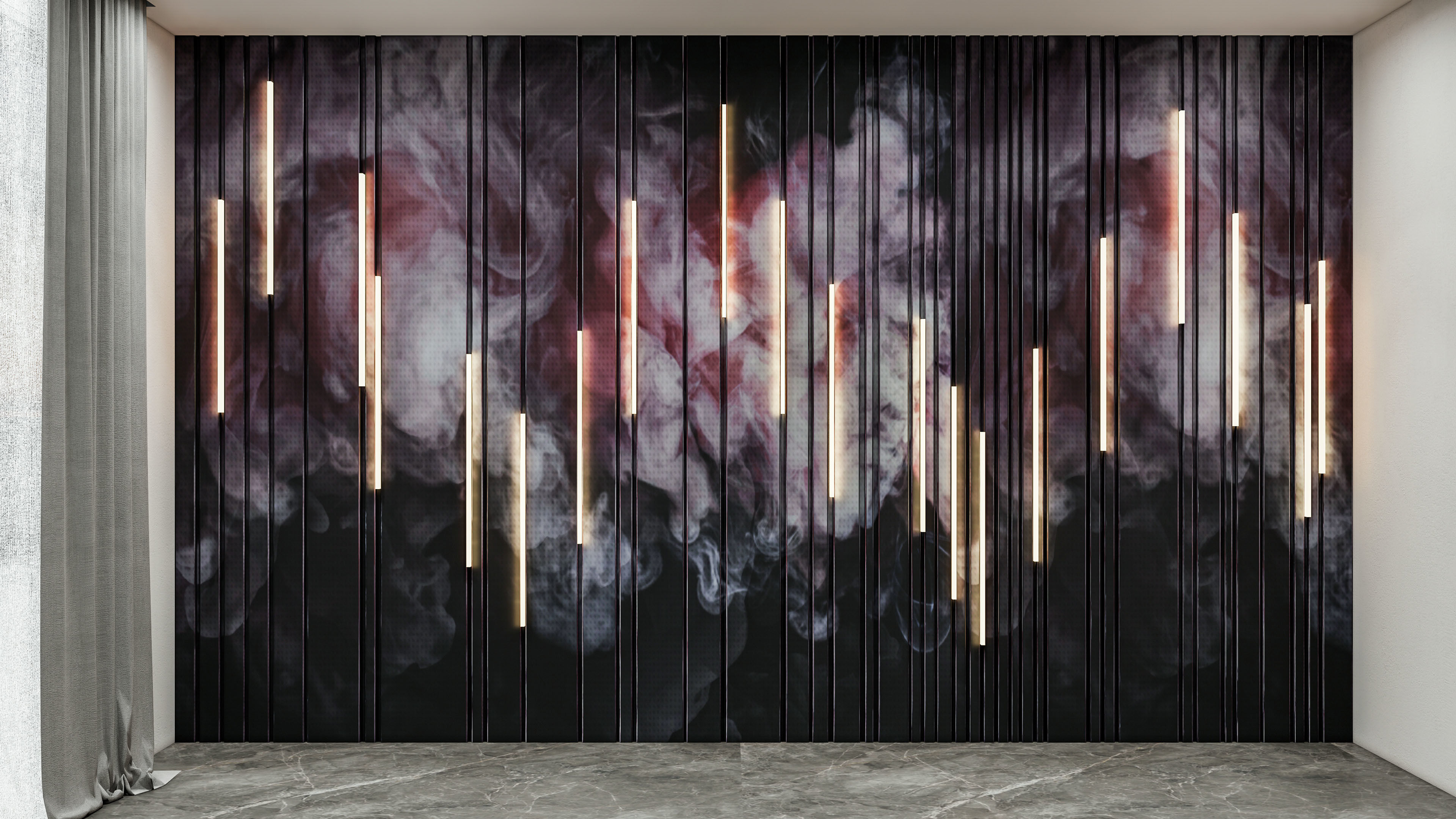 Wall decorative panel light Dynamic model Pre-Inst lighting 3D model_23