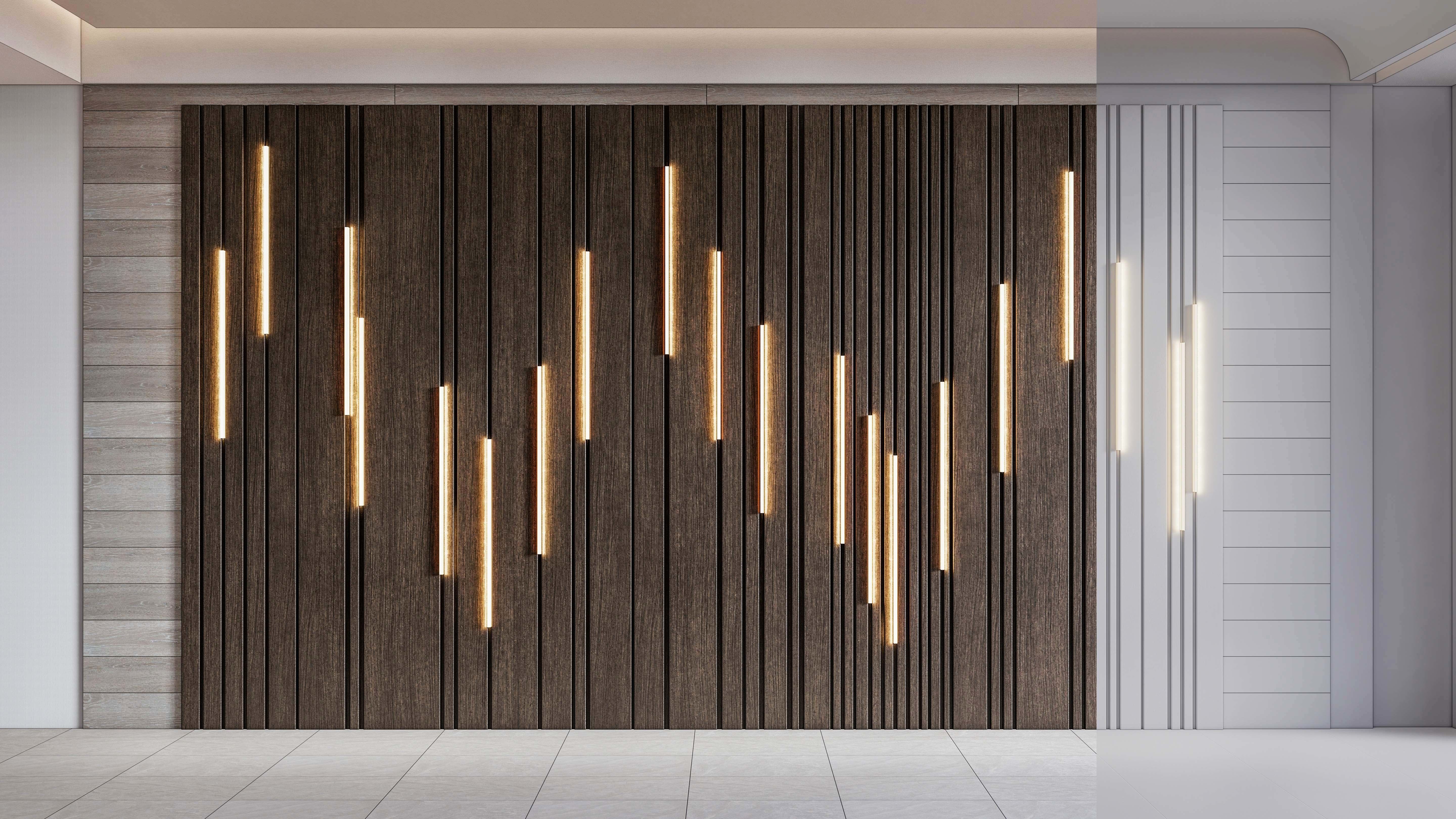 Wall decorative panel light Dynamic model Pre-Inst lighting 3D model_5