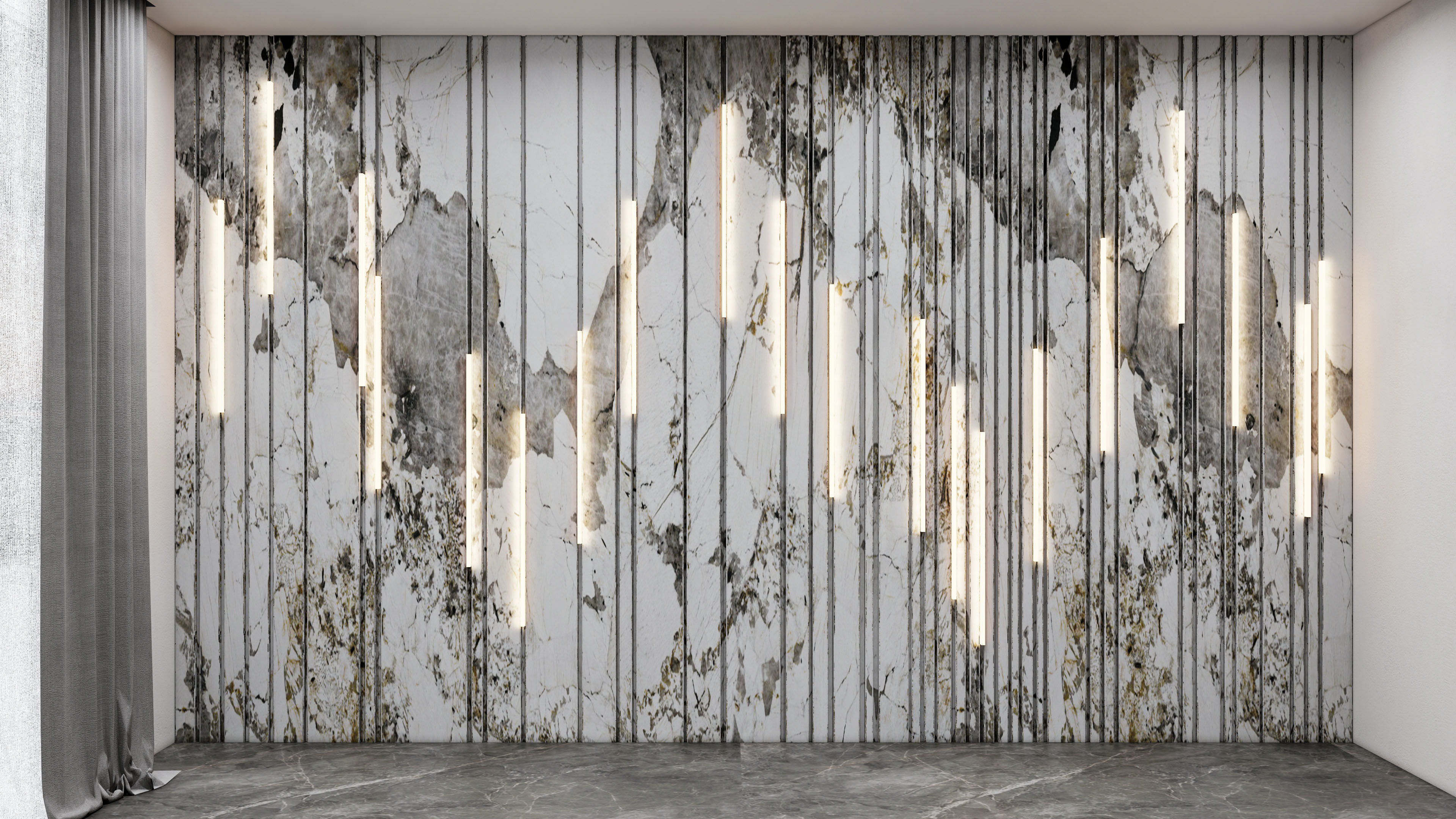 Wall decorative panel light Dynamic model Pre-Inst lighting 3D model_21