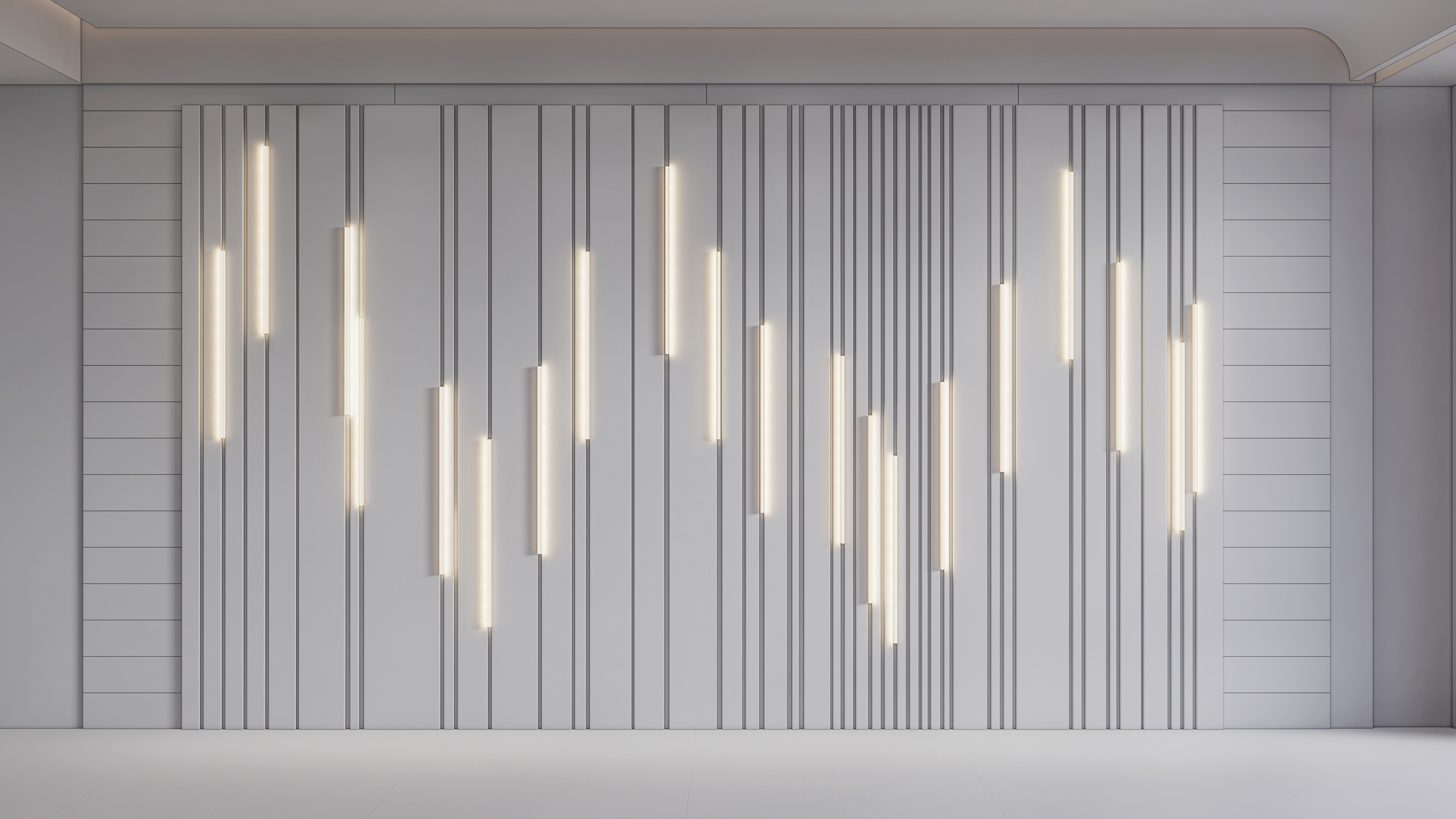 Wall decorative panel light Dynamic model Pre-Inst lighting 3D model_12