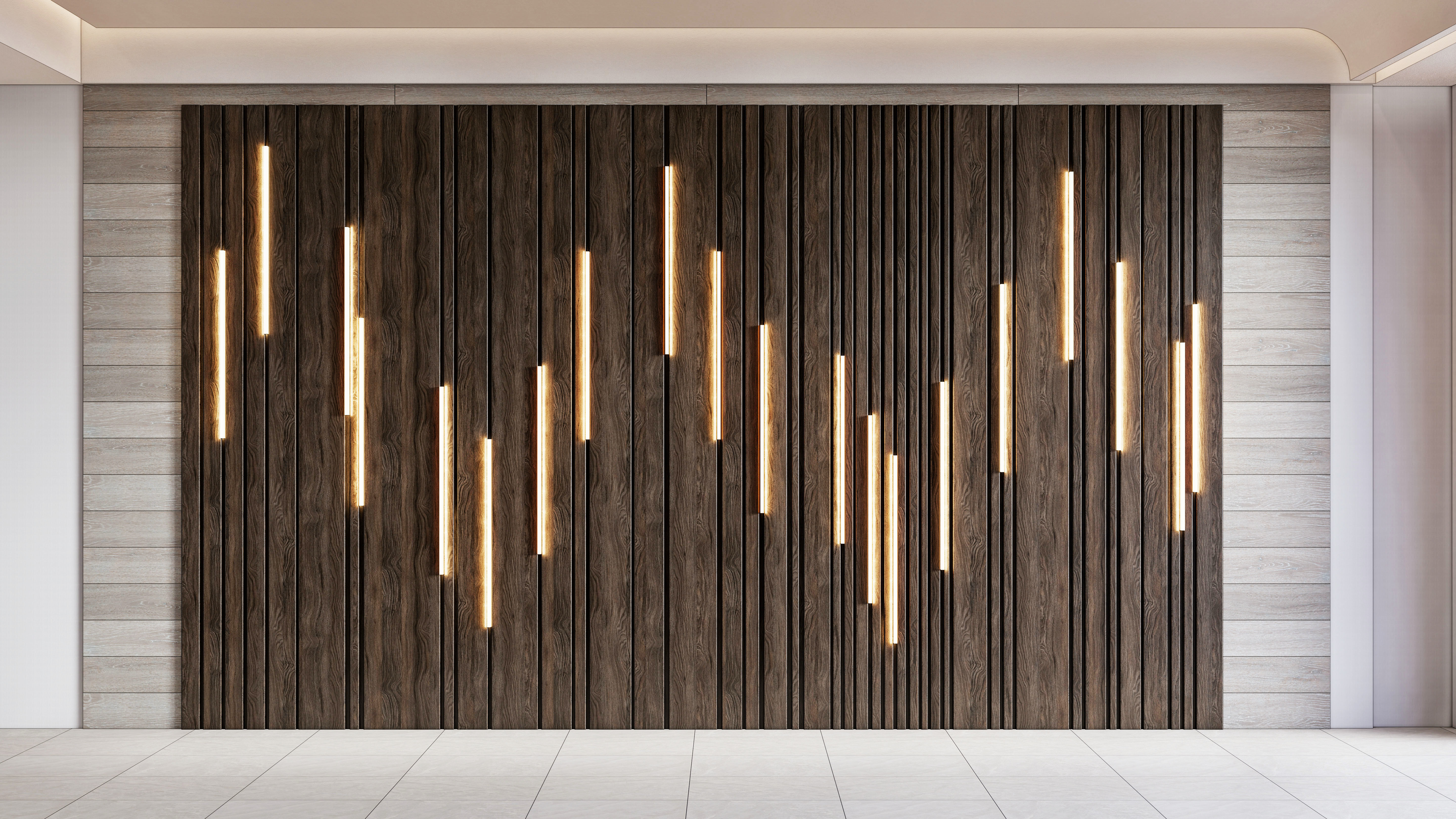 Wall decorative panel light Dynamic model Pre-Inst lighting 3D model_16