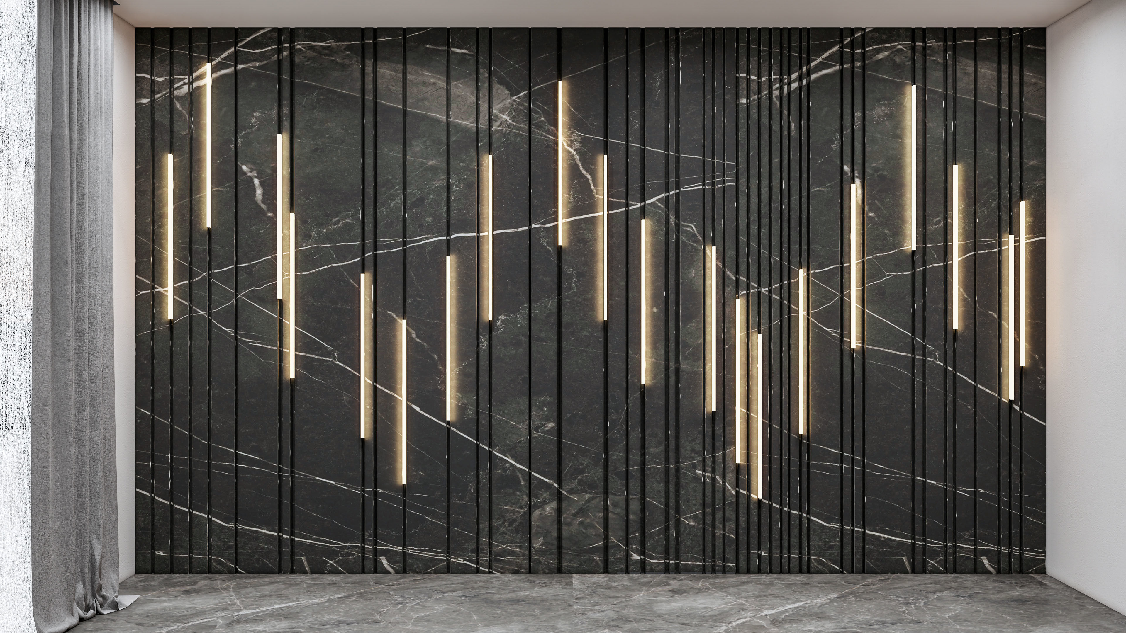 Wall decorative panel light Dynamic model Pre-Inst lighting 3D model_27