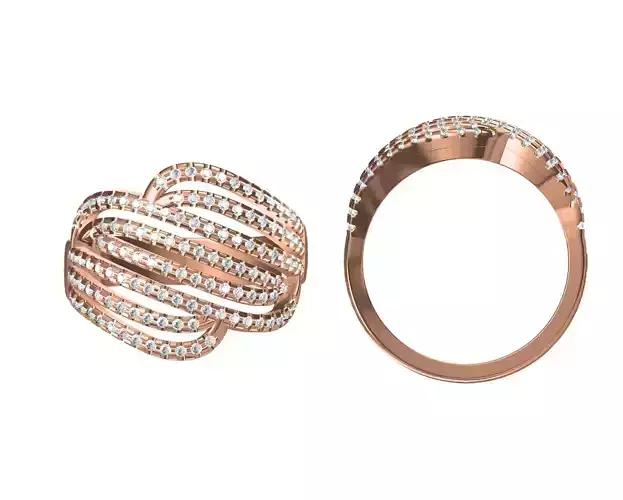 Women Wedding Engagement Ring STL JCD Details