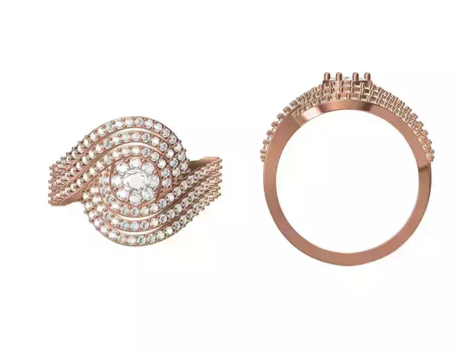 Women Wedding Engagement Ring STL JCD Details
