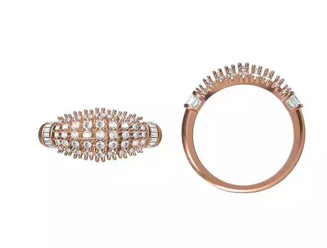 Women Wedding Engagement Ring STL JCD Details