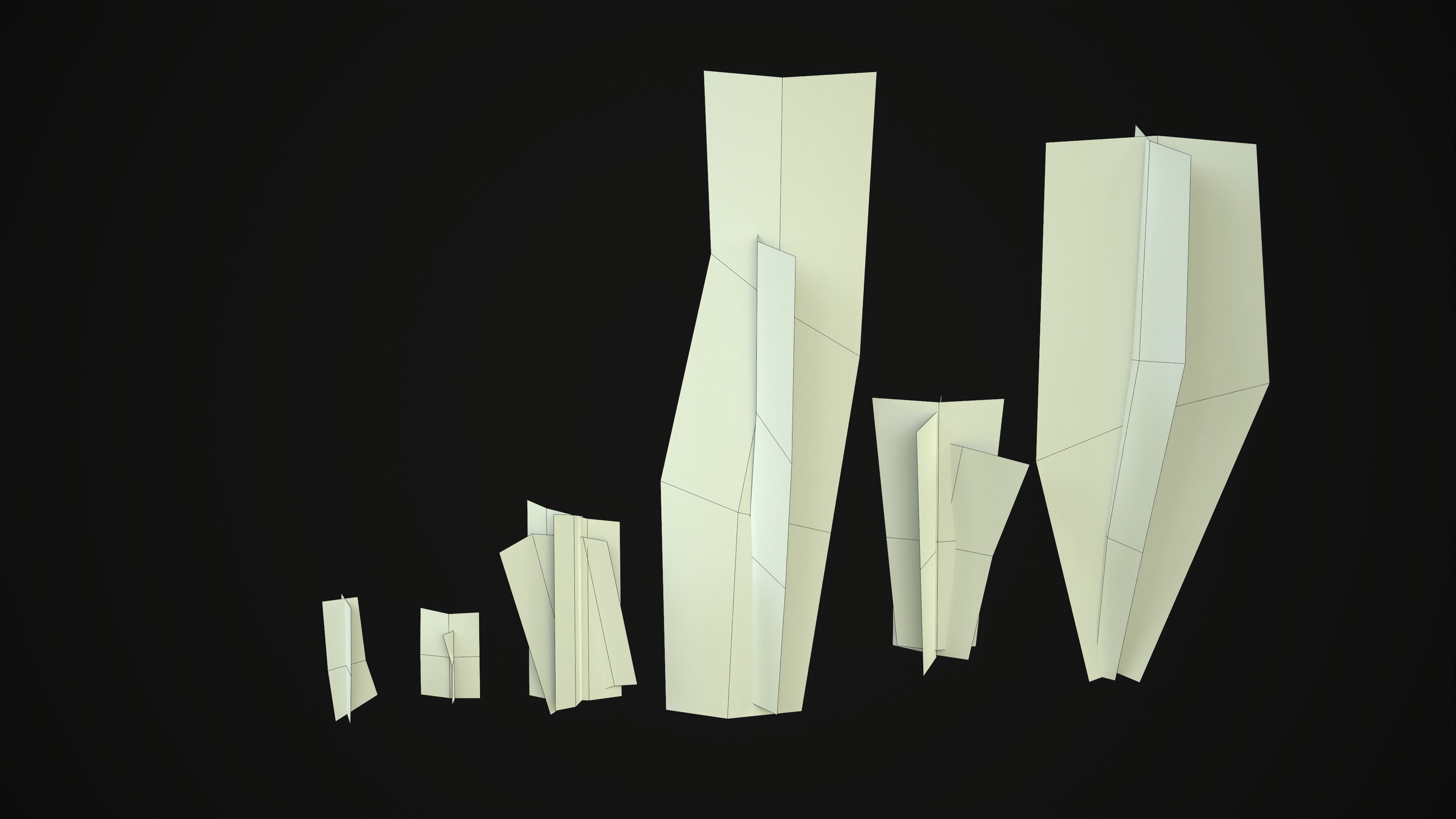 Antitrichia Curtipendula - Grass Low-poly 3D model_23