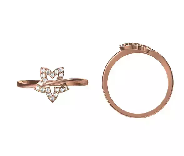 Women Wedding Engagement Ring STL JCD Details