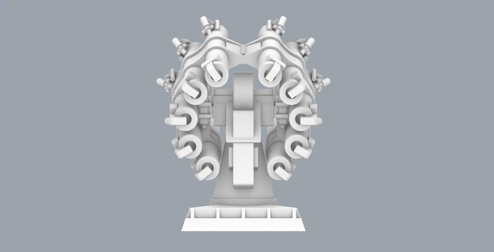 RBU-6000 Smerch-2 Low-poly 3D model_11