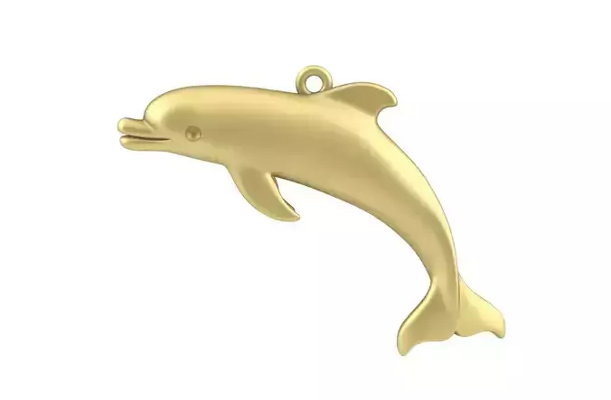 Sealives - Single Dolphin Pendant -  Style-2 - Charm
