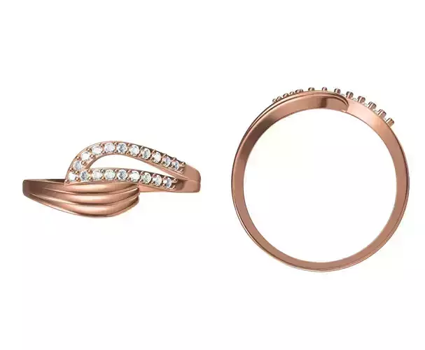 Women Wedding Engagement Ring STL JCD Details