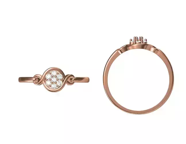 Women Wedding Engagement Ring STL JCD Details