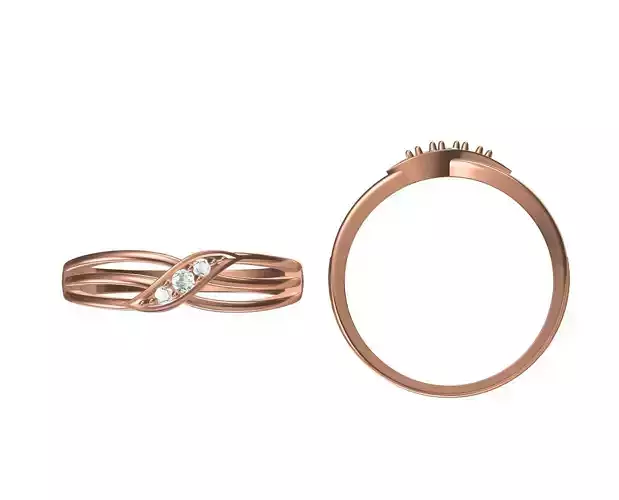 Women Wedding Engagement Ring STL JCD Details